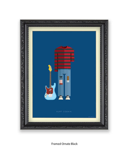 Kurt Cobain Fred Birchal Art Print