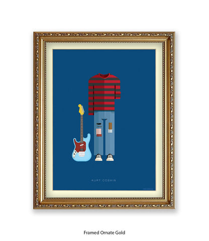 Kurt Cobain Fred Birchal Art Print
