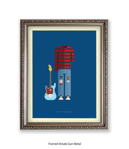 Kurt Cobain Fred Birchal Art Print