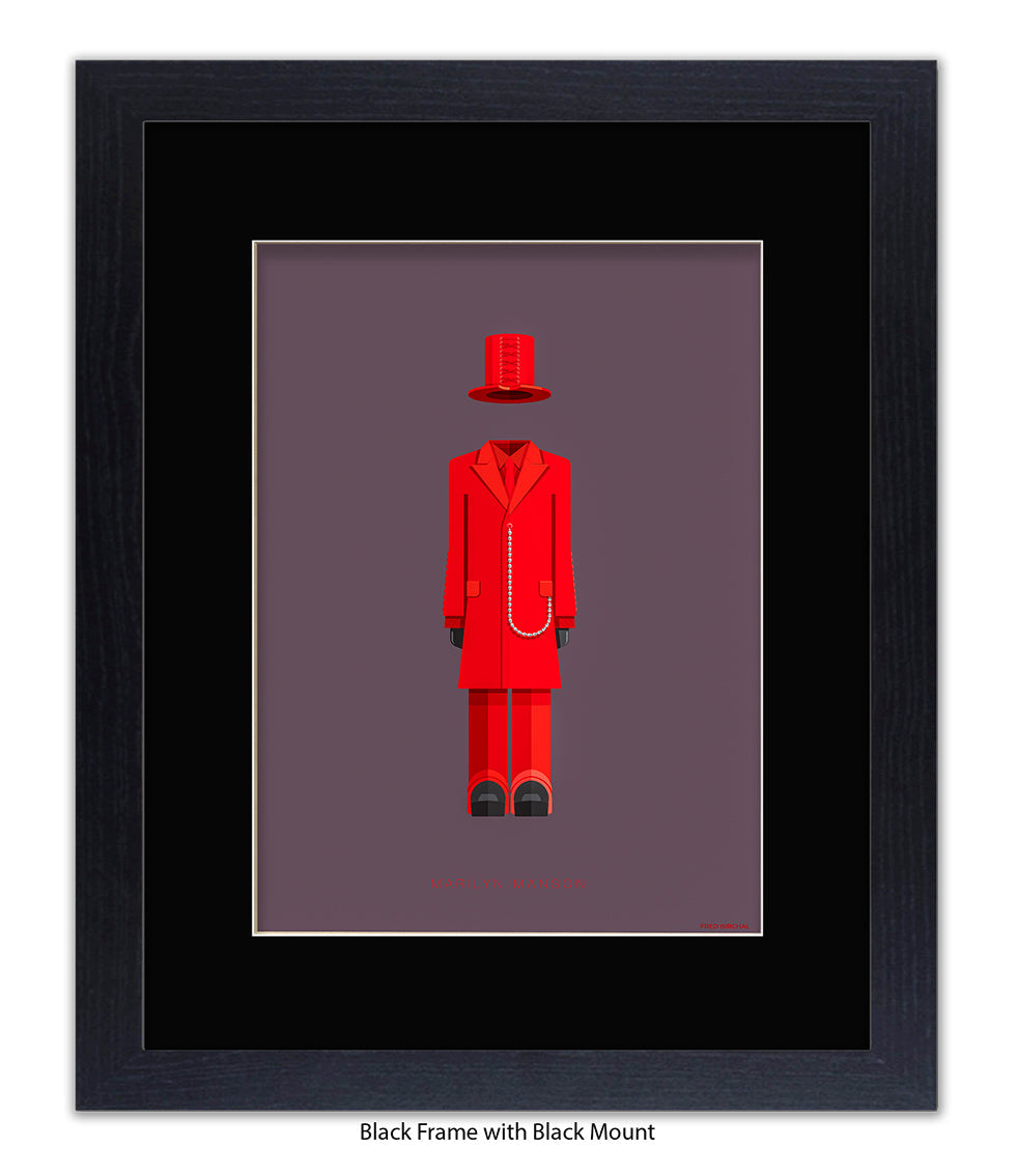 Marilyn Manson Fred Birchal Art Print