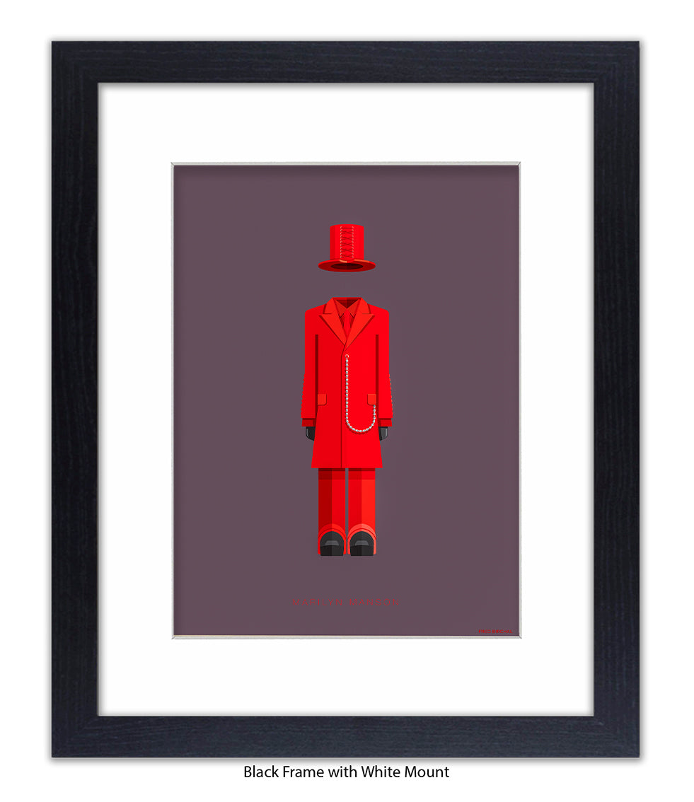 Marilyn Manson Fred Birchal Art Print