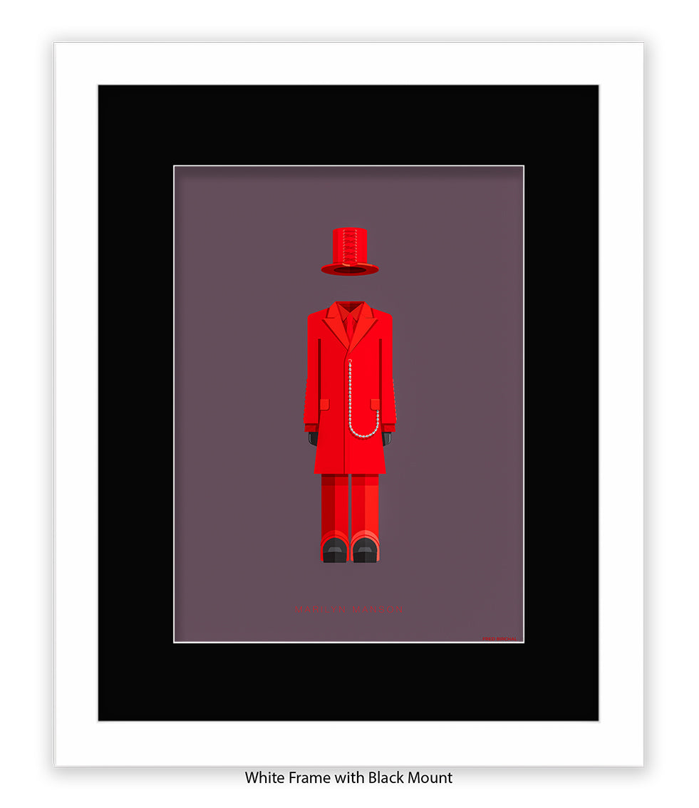 Marilyn Manson Fred Birchal Art Print