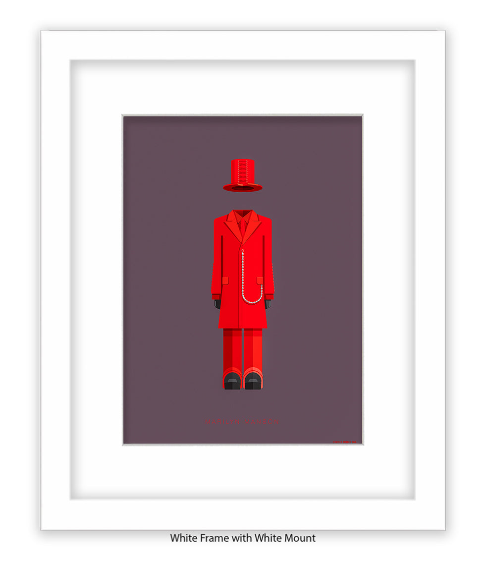 Marilyn Manson Fred Birchal Art Print
