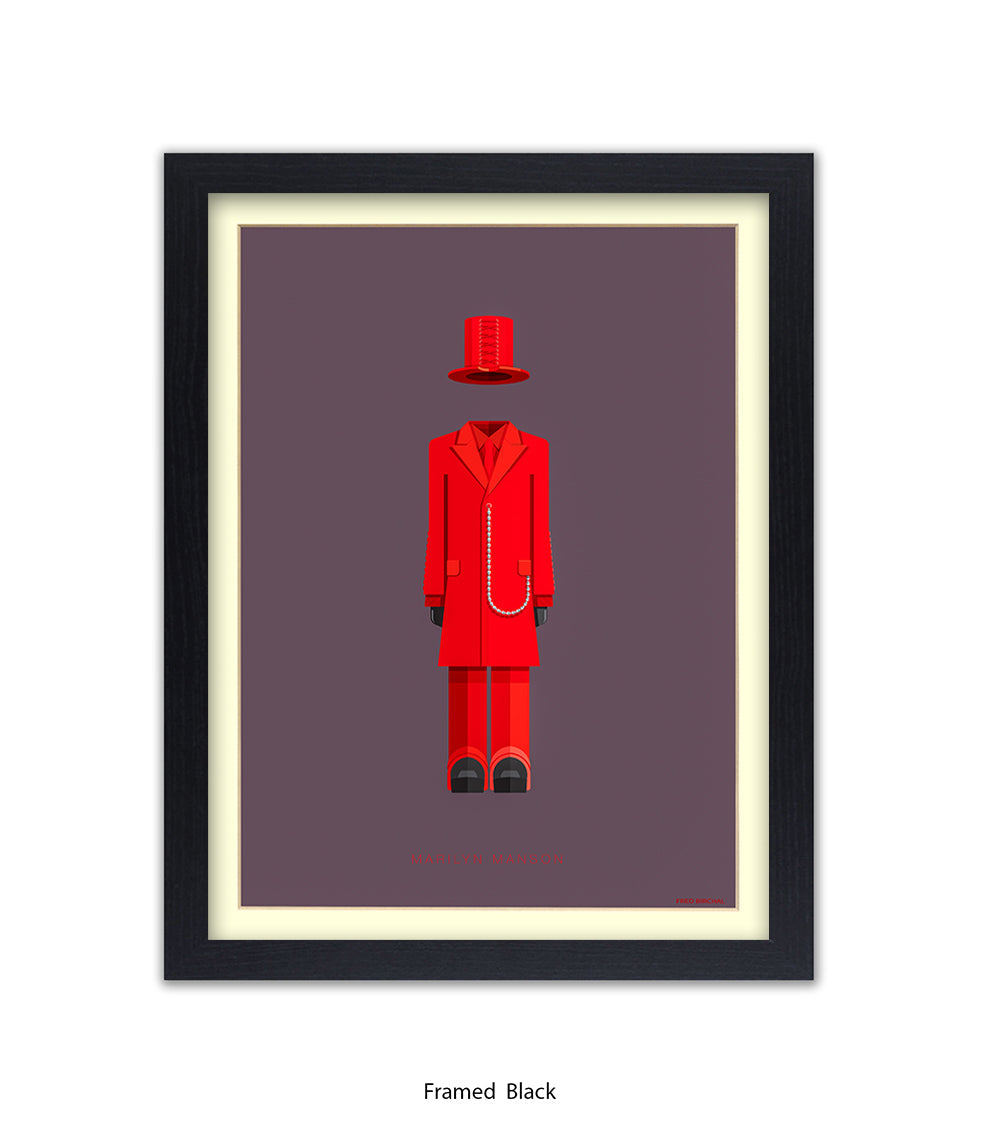 Marilyn Manson Fred Birchal Art Print