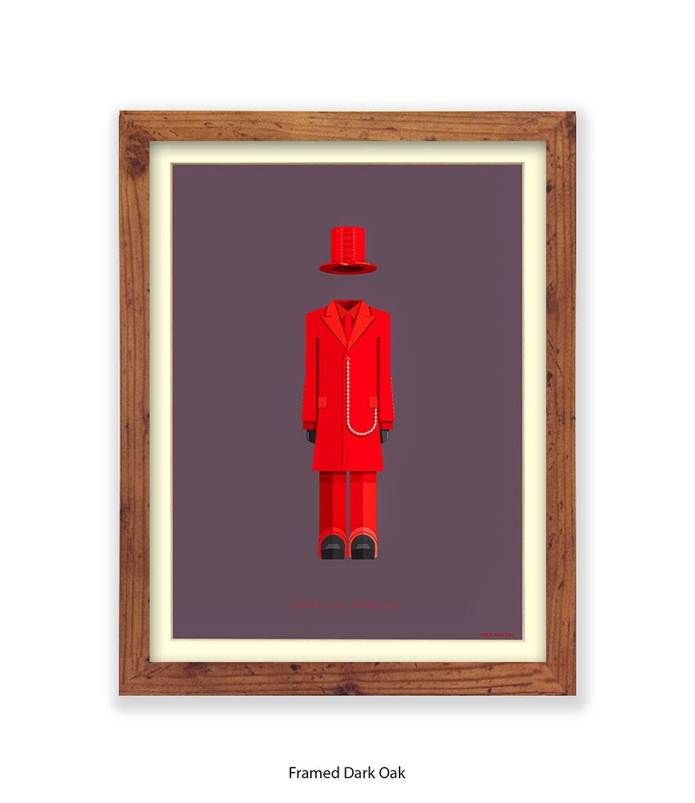 Marilyn Manson Fred Birchal Art Print