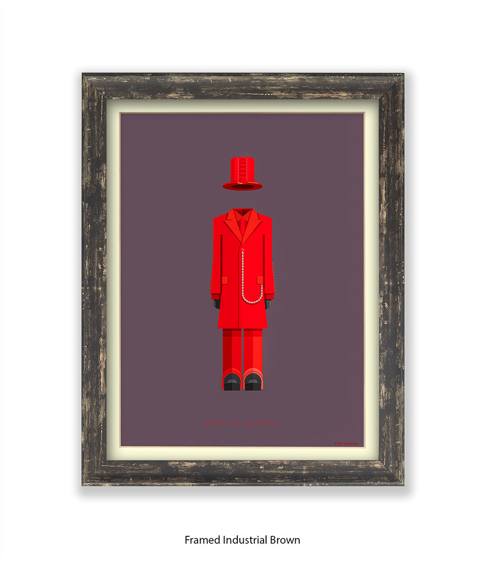Marilyn Manson Fred Birchal Art Print