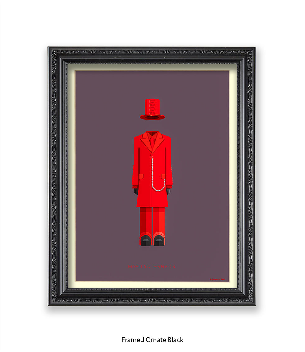 Marilyn Manson Fred Birchal Art Print
