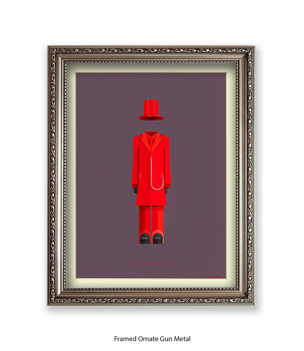 Marilyn Manson Fred Birchal Art Print