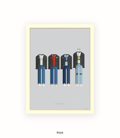 Ramones Fred Birchal Art Print
