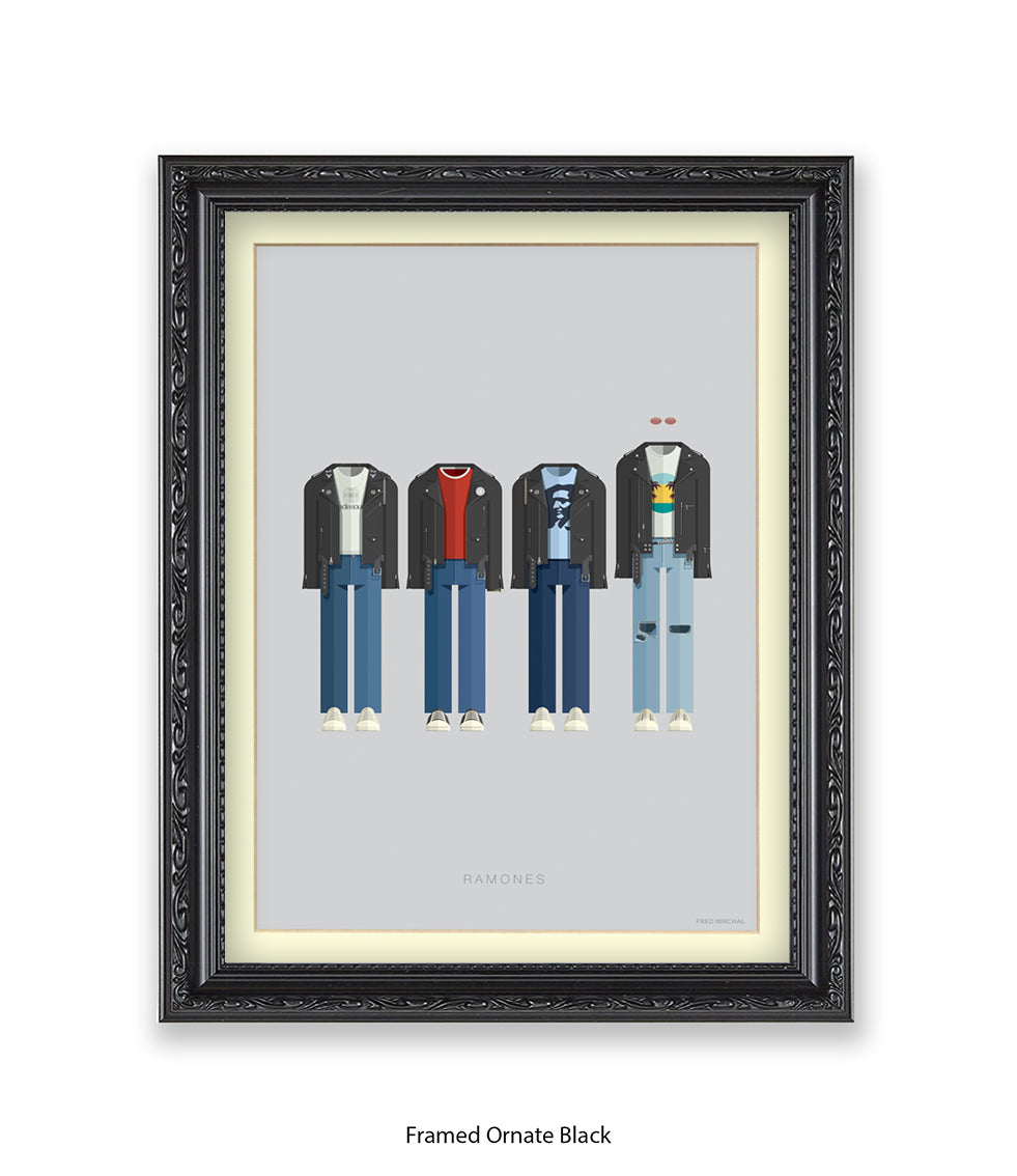 Ramones Fred Birchal Art Print
