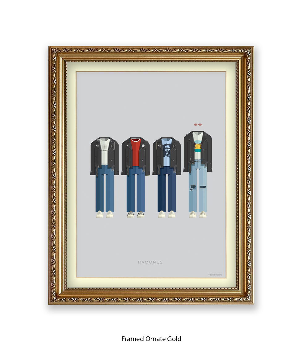 Ramones Fred Birchal Art Print