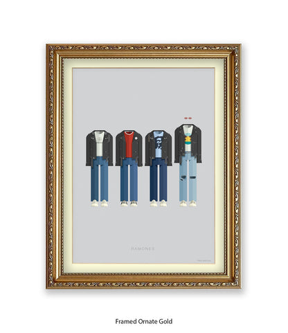 Ramones Fred Birchal Art Print