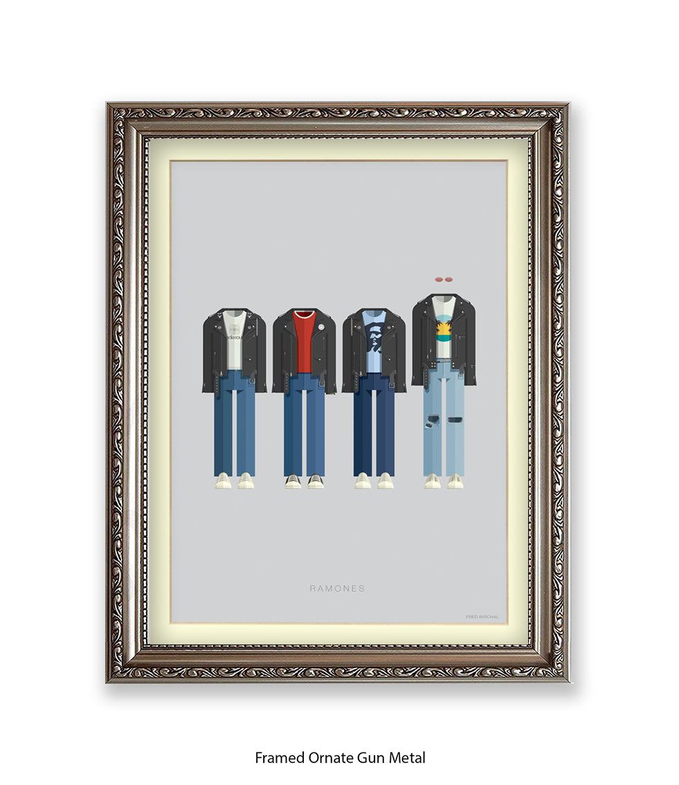 Ramones Fred Birchal Art Print