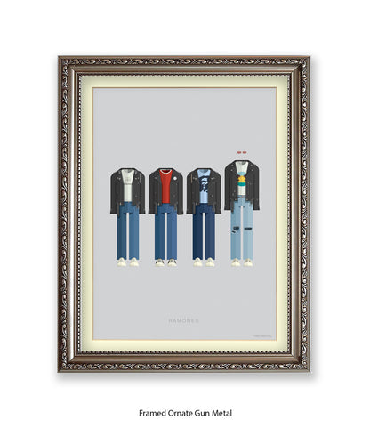 Ramones Fred Birchal Art Print
