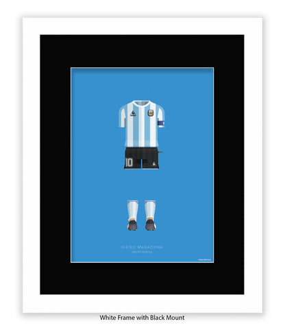 Diego Maradona - 1986 FIFA World Cup - Fred Birchal Art Print
