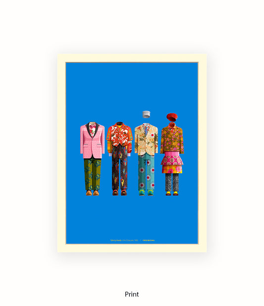 Talking Heads - Group - Fred Birchal Art Print
