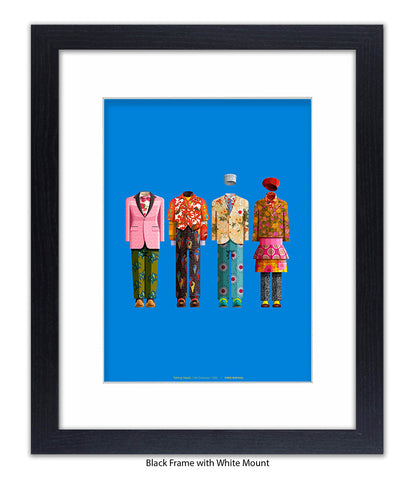 Talking Heads - Group - Fred Birchal Art Print