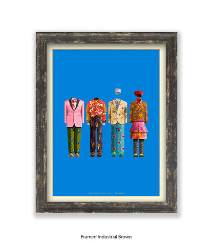 Talking Heads - Group - Fred Birchal Art Print