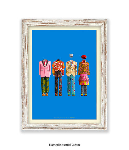 Talking Heads - Group - Fred Birchal Art Print