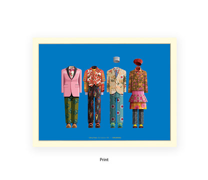Talking Heads - Group - H - Fred Birchal Art Print