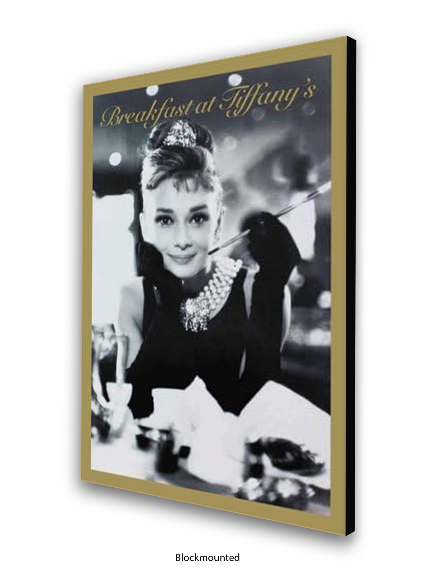 Breakfast At Tiffany's  - Window - Gold Border - One sheet poster