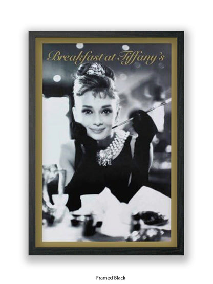 Breakfast At Tiffany's  - Window - Gold Border - One sheet poster