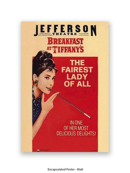 Breakfast At Tiffany's - Jefferson Theatre - 1985 - Red - One sheet poster