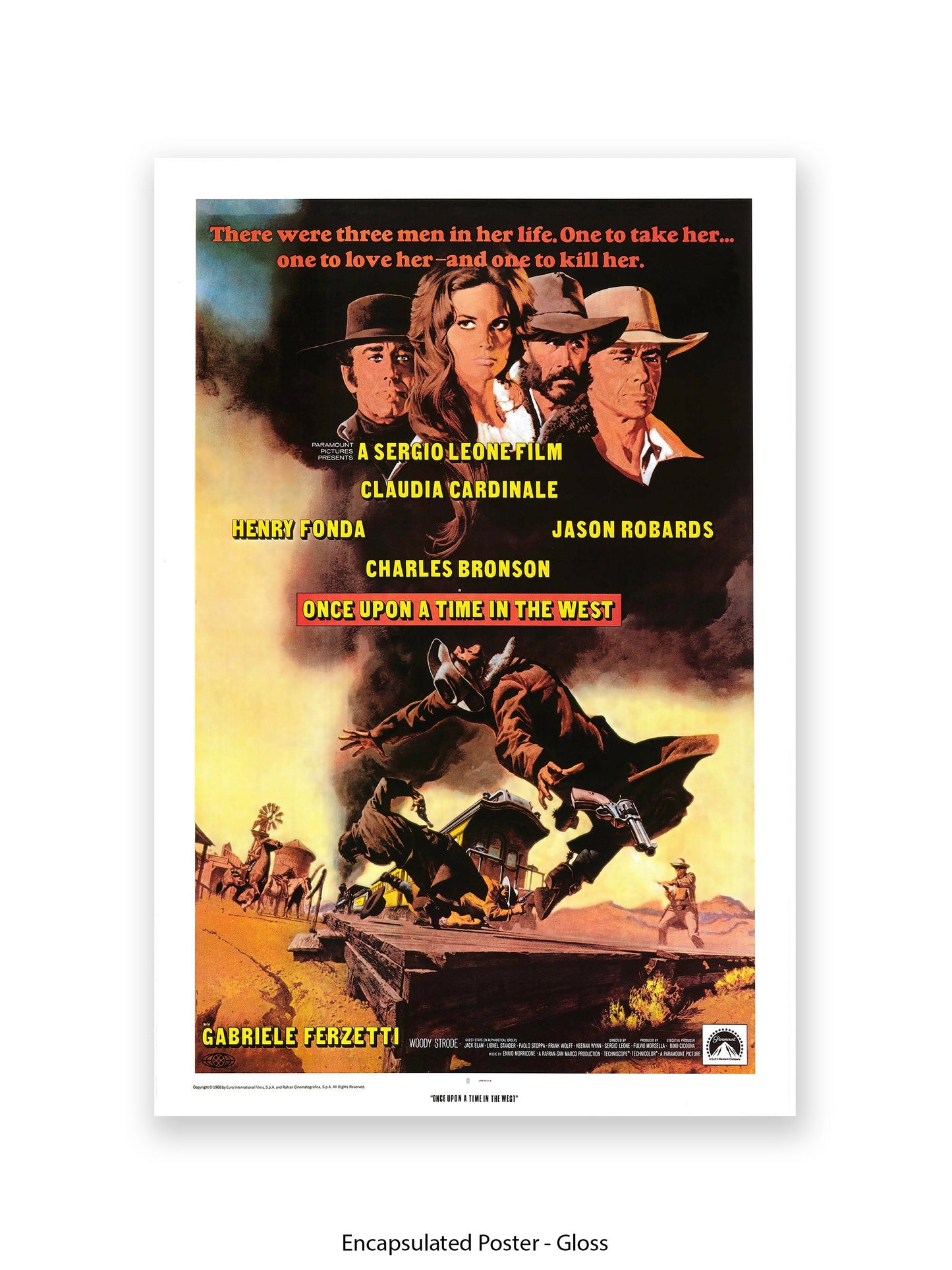 Once Upon A Time In The West - rare 1980s - One sheet poster