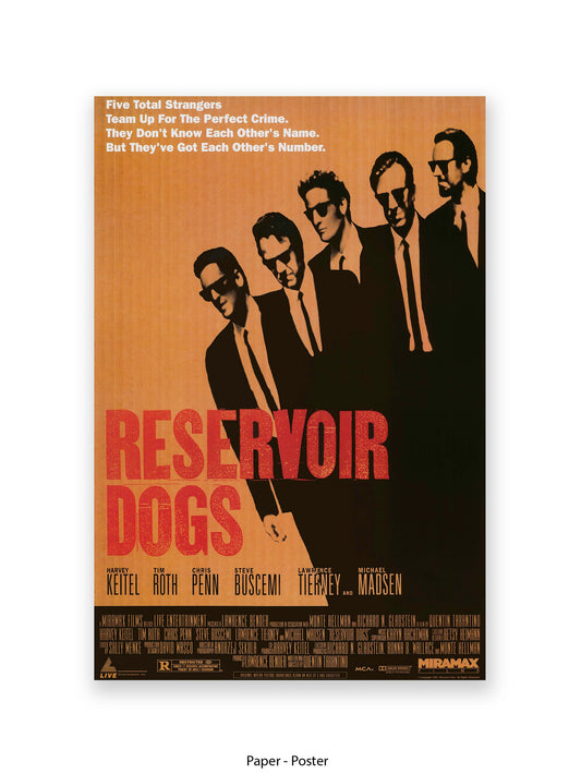 Reservoir Dogs - Five Total Strangers - One sheet poster