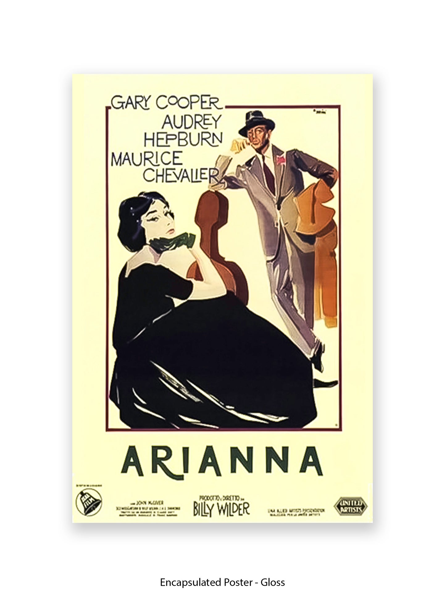 Arianna - Love In The Afternoon - Very Rare - One sheet poster