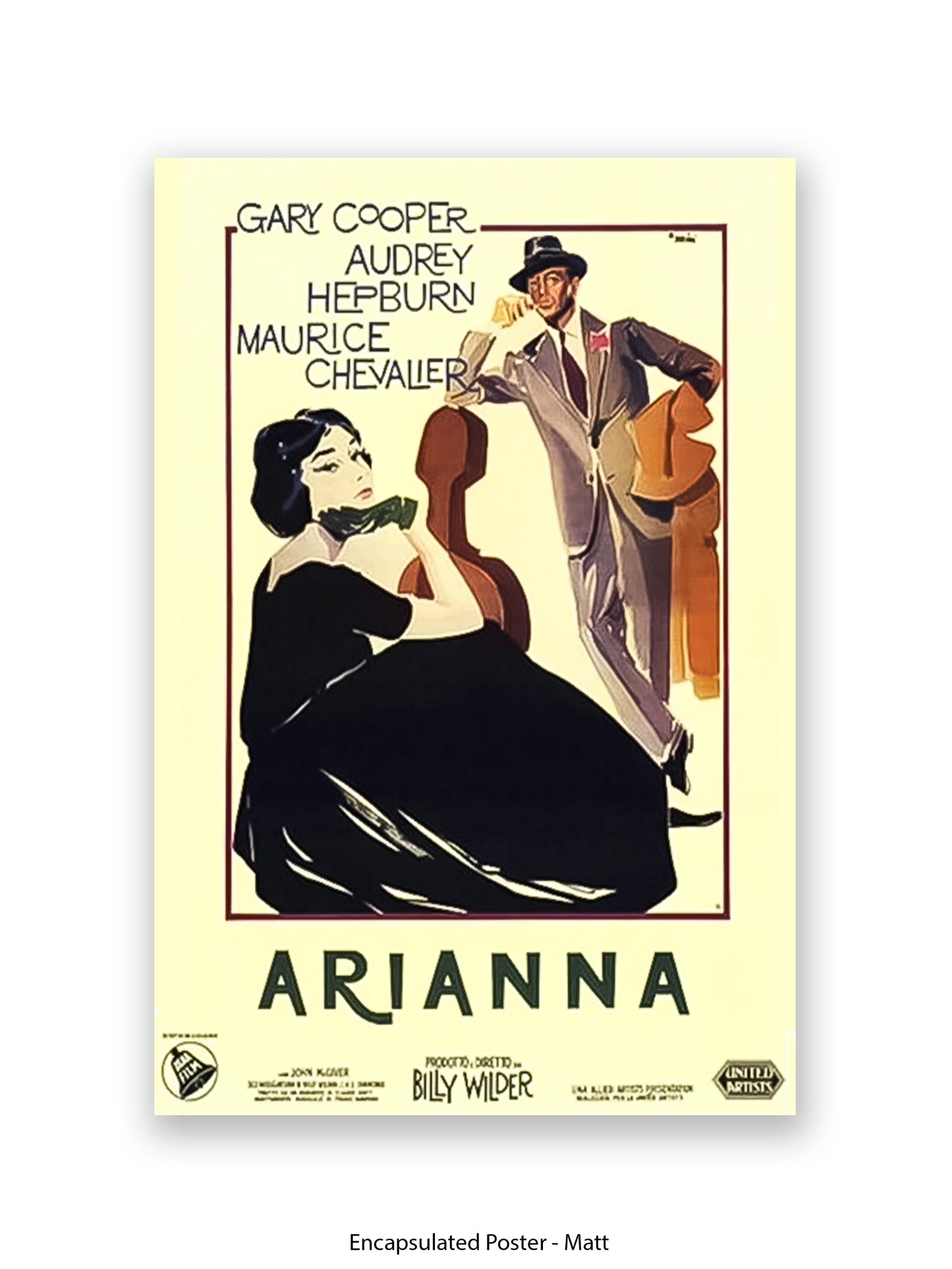 Arianna - Love In The Afternoon - Very Rare - One sheet poster