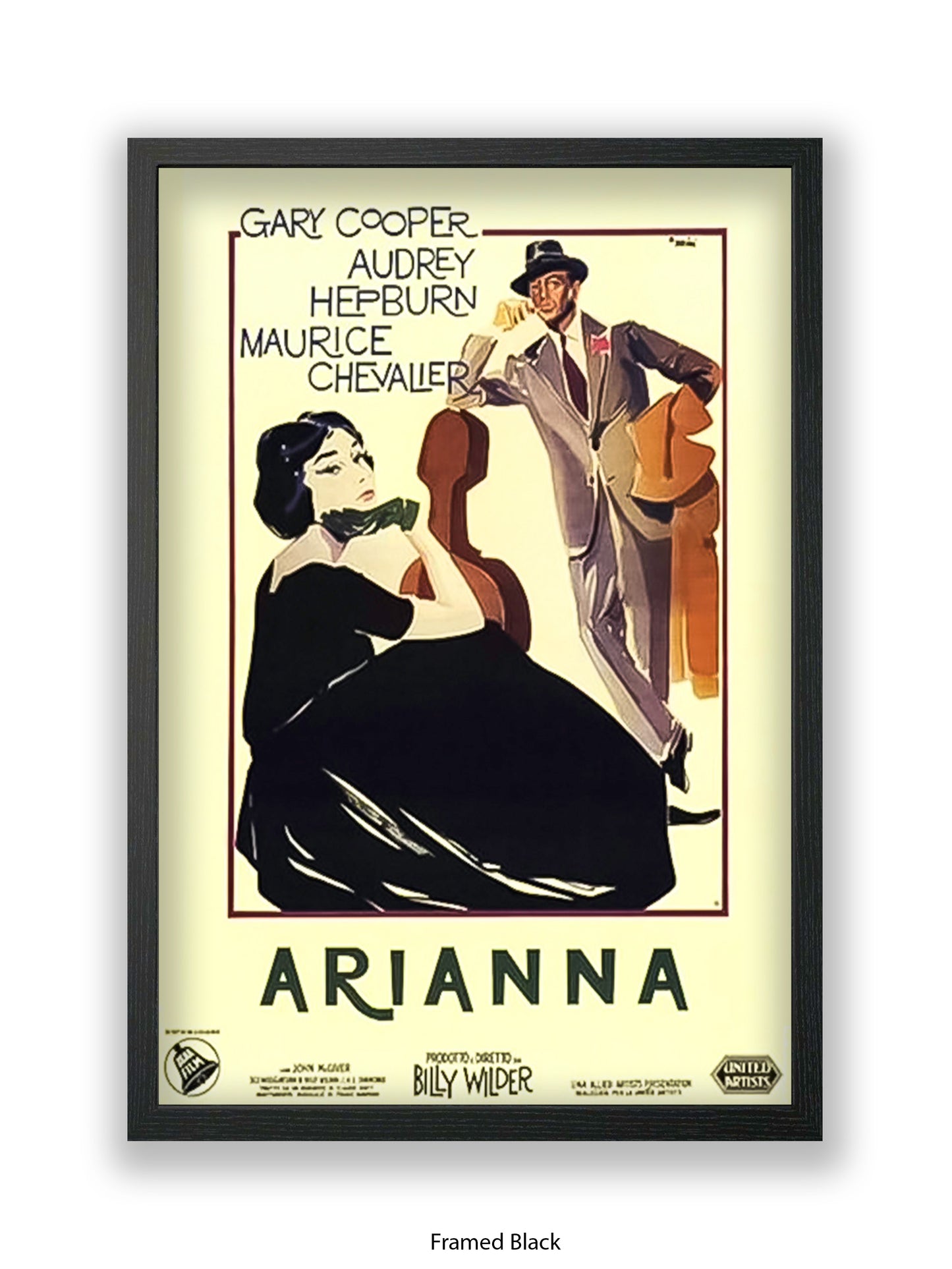 Arianna - Love In The Afternoon - Very Rare - One sheet poster
