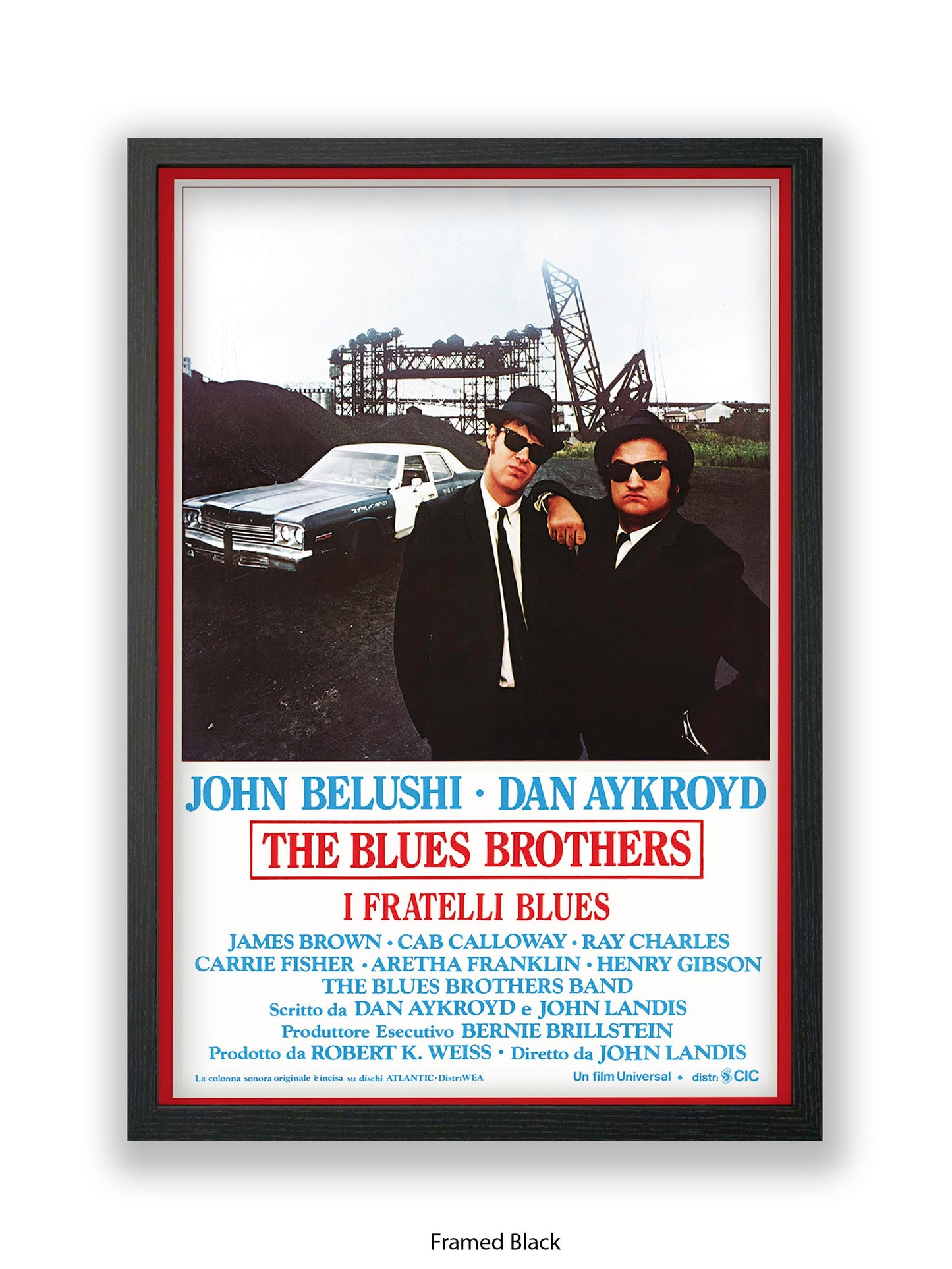 Blues Brothers - Very rare 1980s Italian One sheet poster