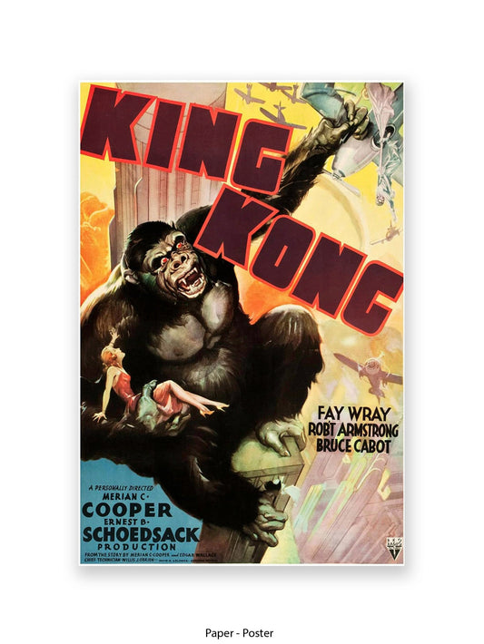 King Kong - Very rare 1980s - One sheet poster