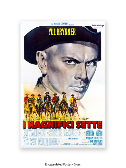 Magnificent Seven - Very rare 1980s - Italian One sheet poster