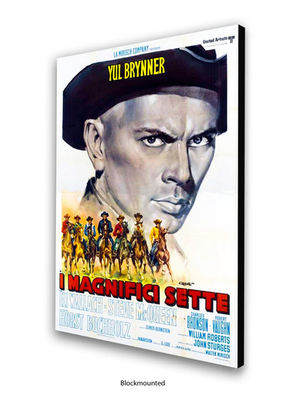 Magnificent Seven - Very rare 1980s - Italian One sheet poster