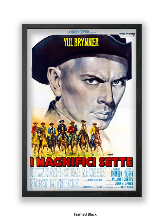 Magnificent Seven - Very rare 1980s - Italian One sheet poster