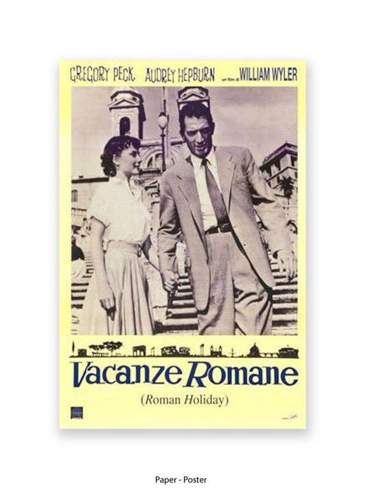 Roman Holiday - Vacanze Romane - Spanish Steps - Very rare One Sheet poster