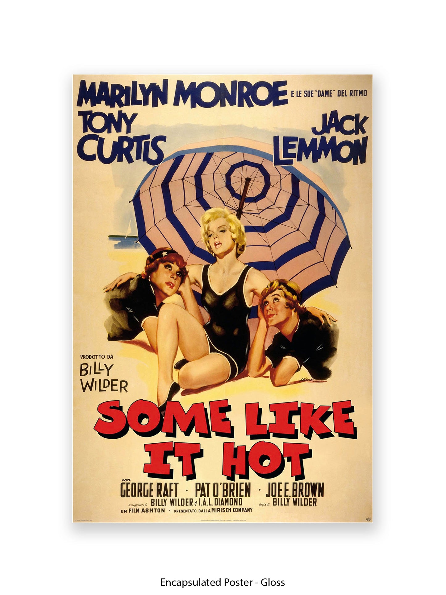 Some Like It Hot -  Italian One sheet poster