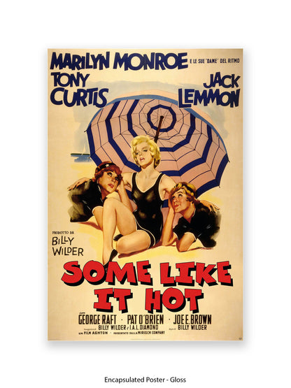Some Like It Hot -  Italian One sheet poster