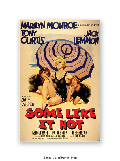 Some Like It Hot -  Italian One sheet poster