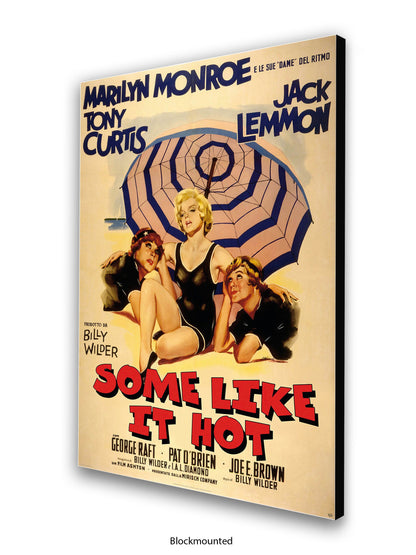 Some Like It Hot -  Italian One sheet poster