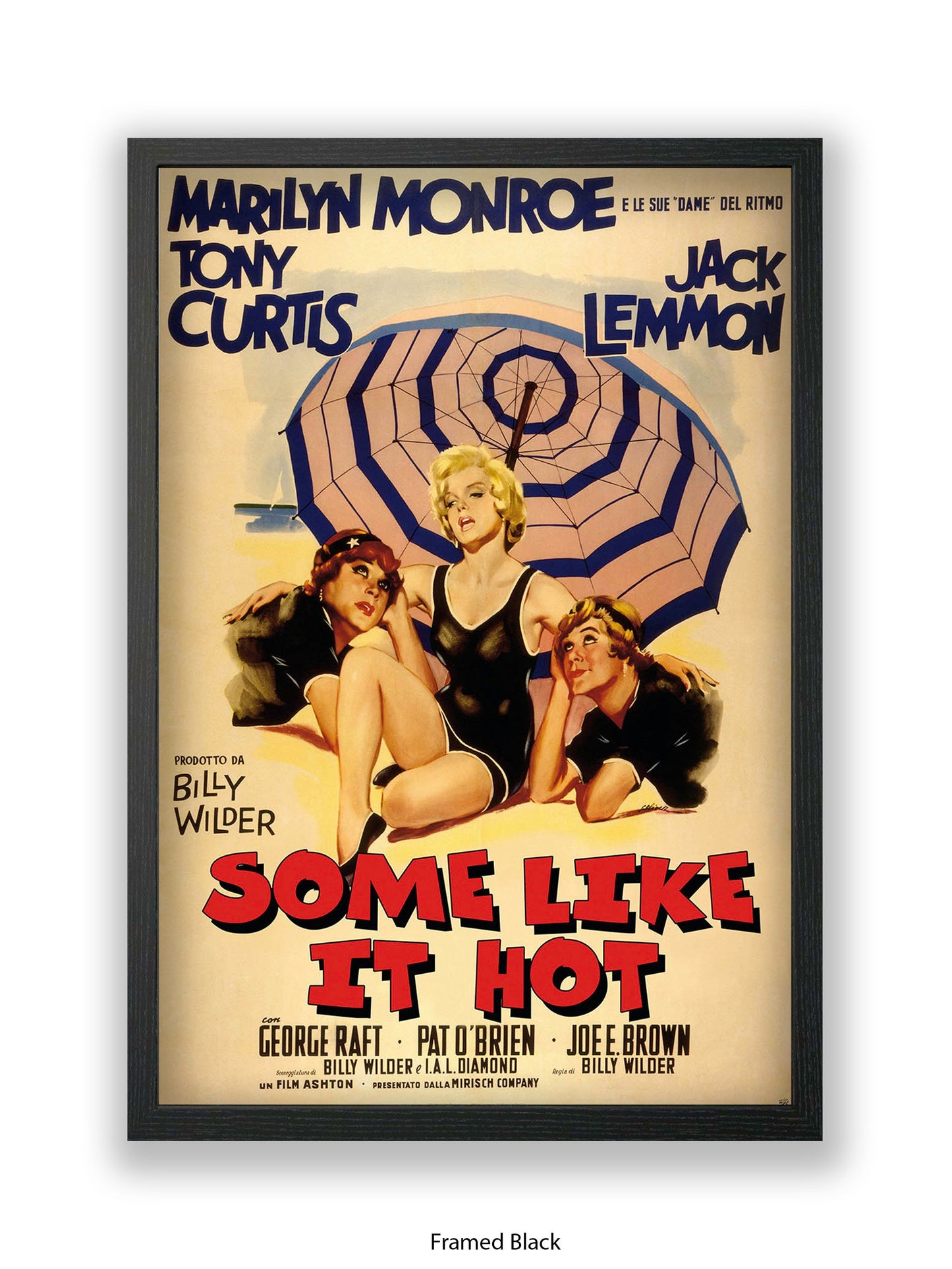 Some Like It Hot -  Italian One sheet poster