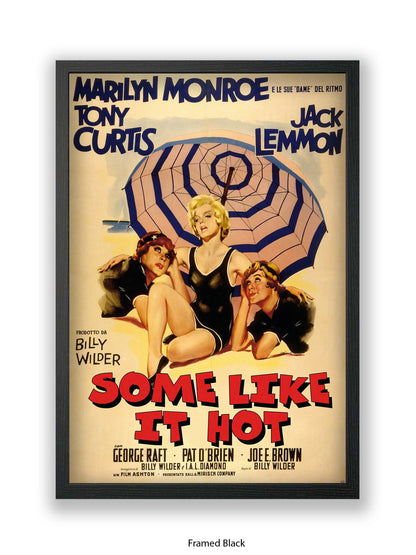 Some Like It Hot -  Italian One sheet poster