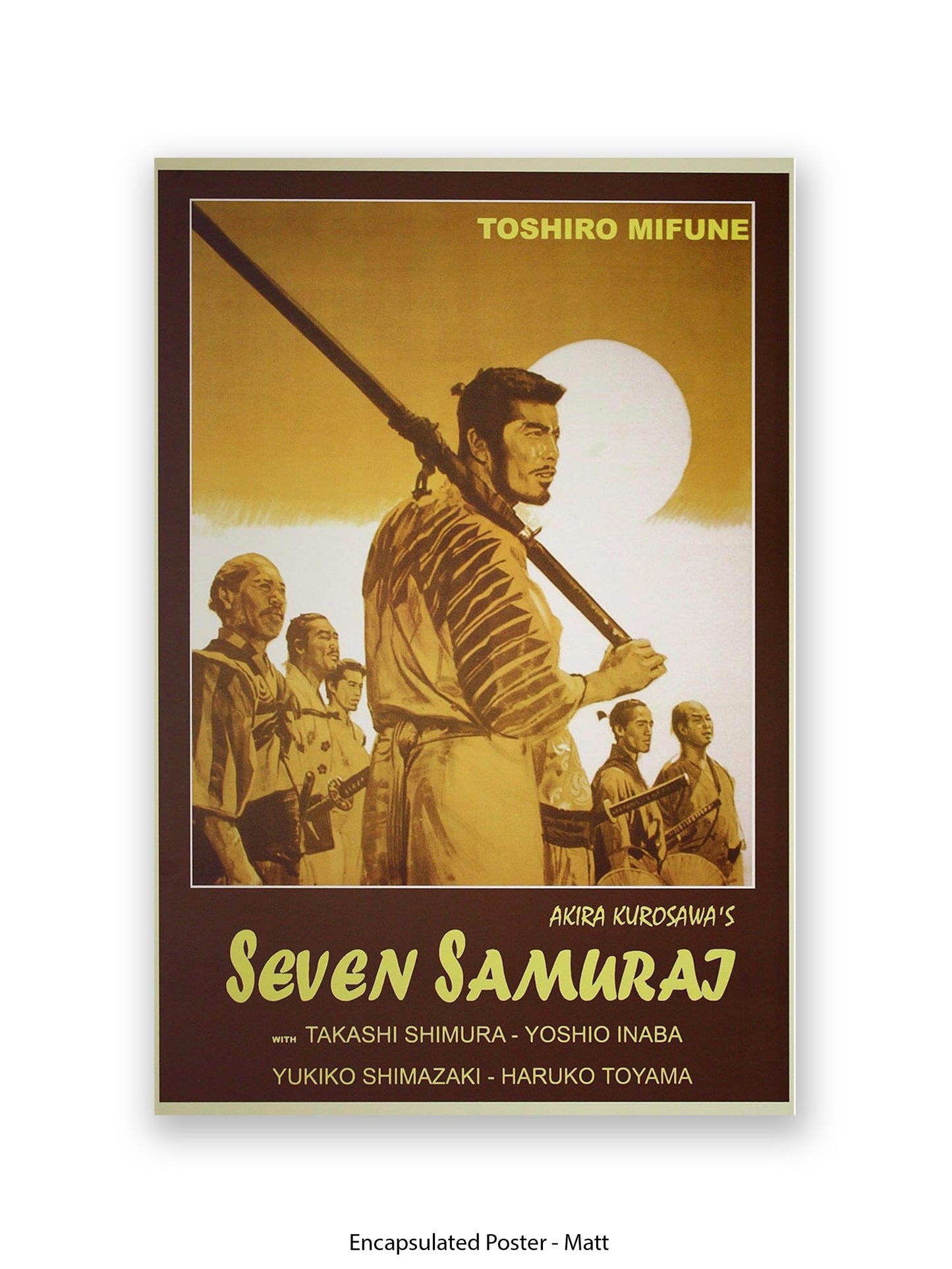 Seven Samurai - Very Rare - 1980s One sheet poster