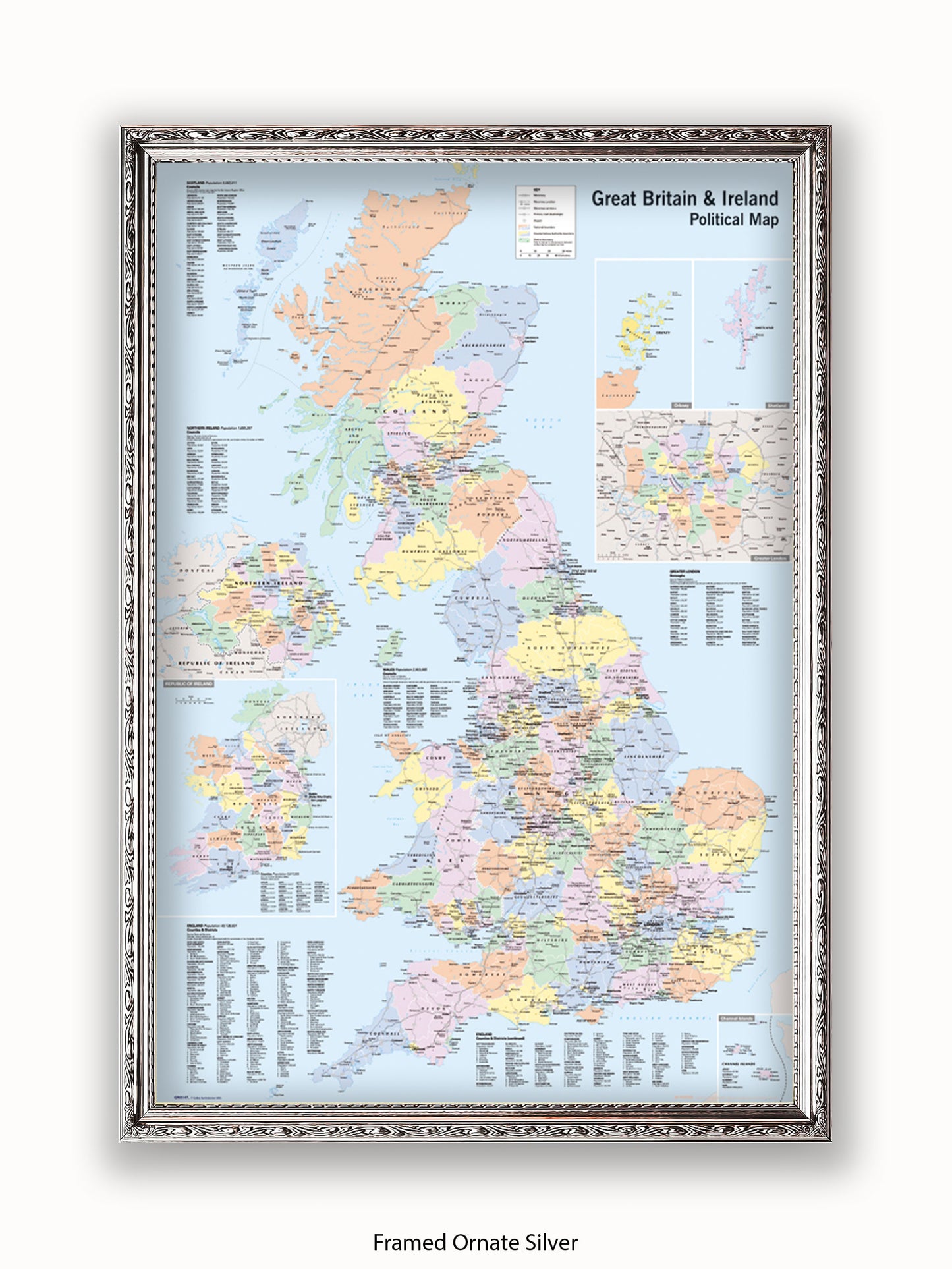 United Kingdom Map Poster