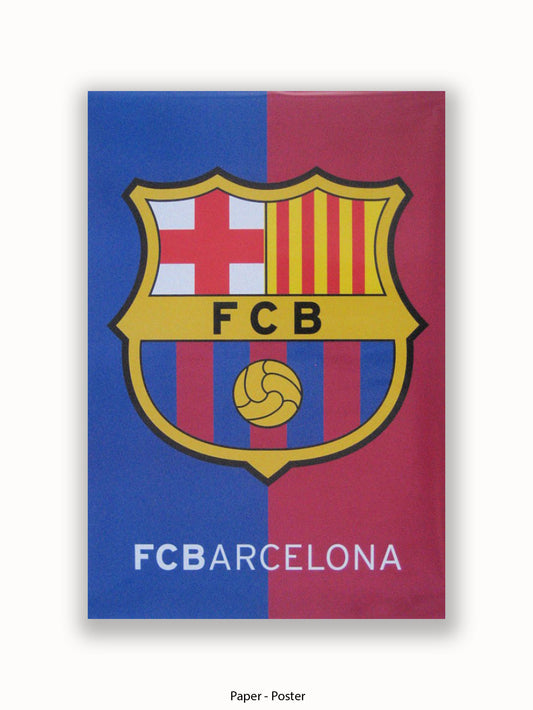 Barcalona Club Badge Poster