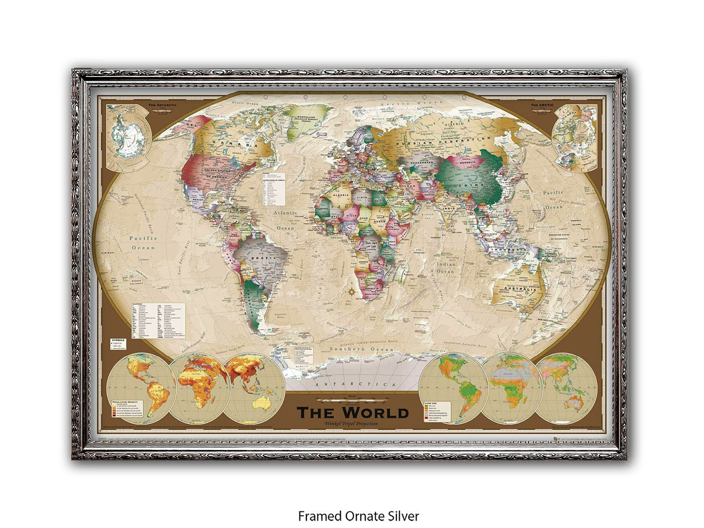 World Map Tripel Projection Poster