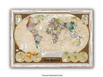 World Map Tripel Projection Poster