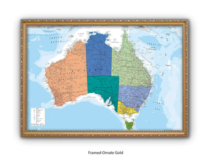 Australia Map  Poster
